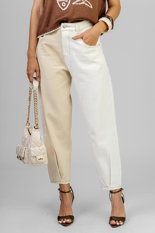 PANTALON JOGGER BICOLOR