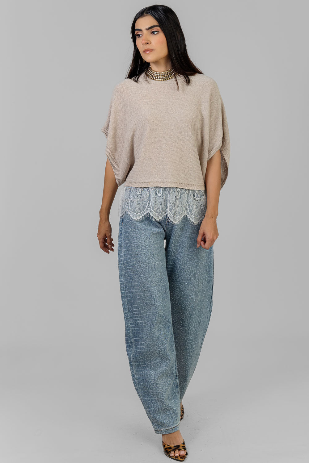 BLUSA PUNTO ENCAJE
