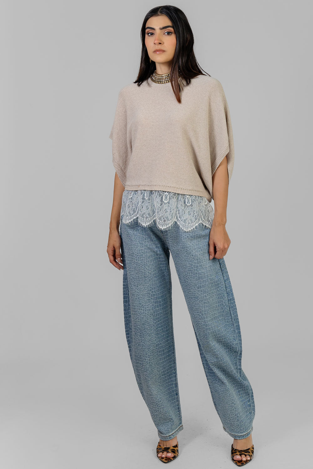 BLUSA PUNTO ENCAJE