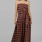 VESTIDO TARTAN STRAPLESS