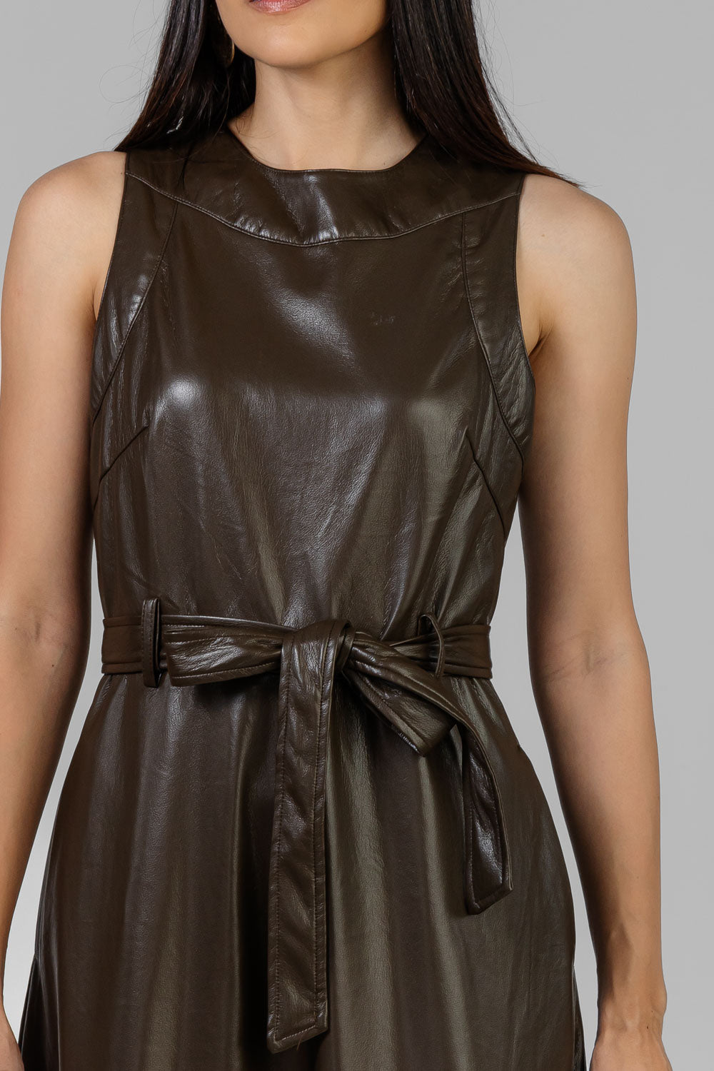 VESTIDO MIDI VINIPIEL