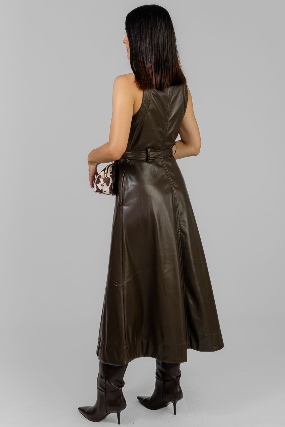 VESTIDO MIDI VINIPIEL