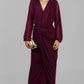 VESTIDO DRAPEADO VINO