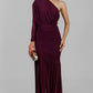 VESTIDO VINO DRAPEADO