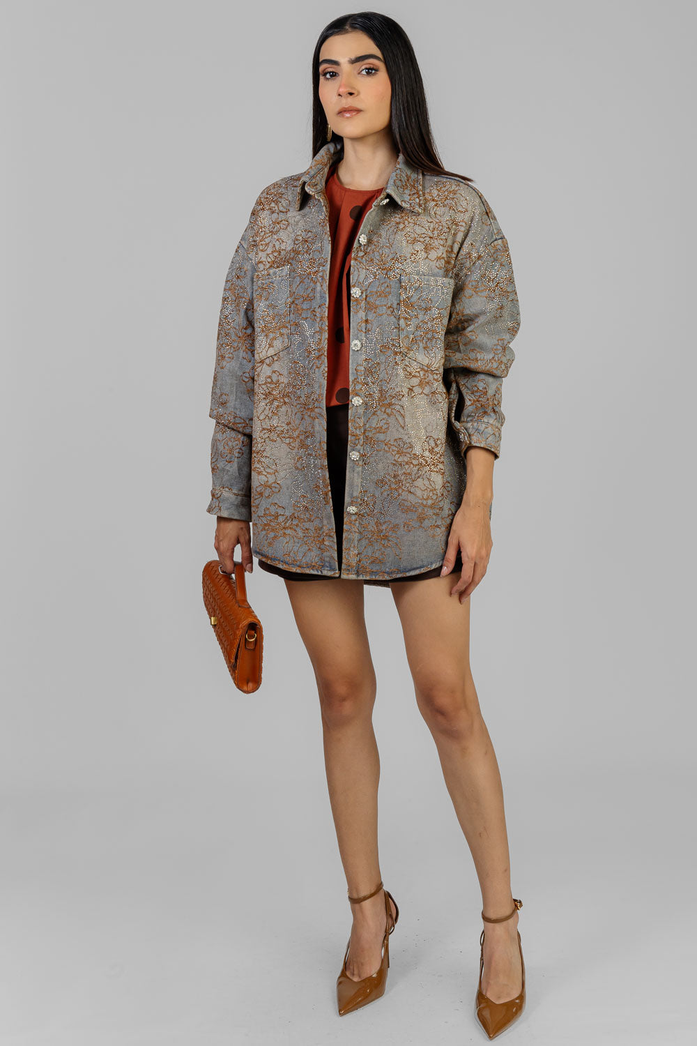 CAMISA DENIM FLORAL