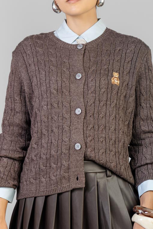 SUETER MOKA OSITO BORDADO