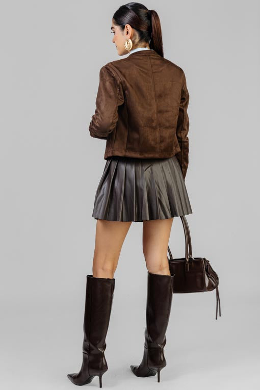 CHAMARRA GAMUZA MOKA