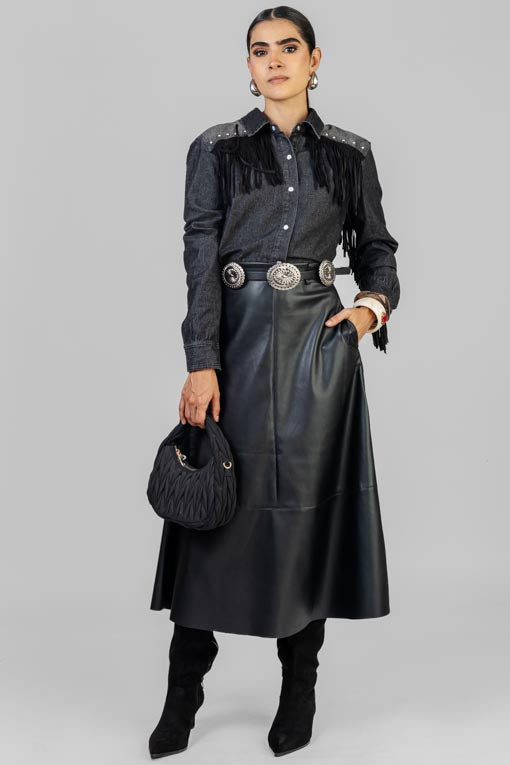 CAMISA MEZCLILLA BARBAS