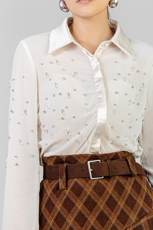 CAMISA GEMAS Y CRISTALES