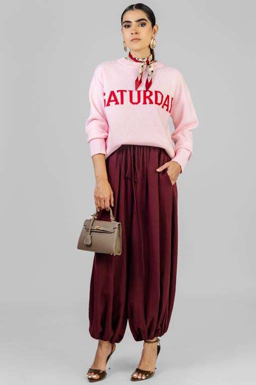 PANTALON BURGUNDY ALADINO