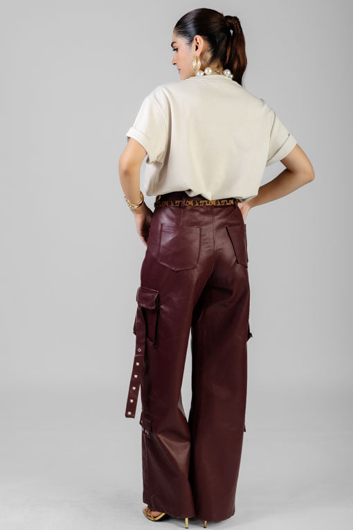 PANTALON CARGO VINIPIEL