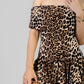 VESTIDO GLOBO LEOPARDO