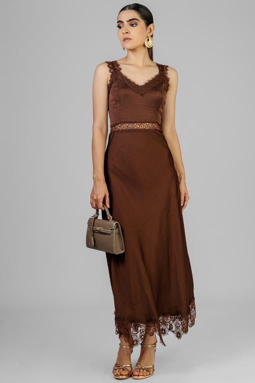 VESTIDO LENCERO MOKA