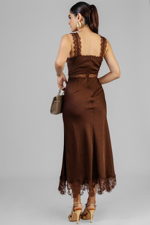 VESTIDO LENCERO MOKA