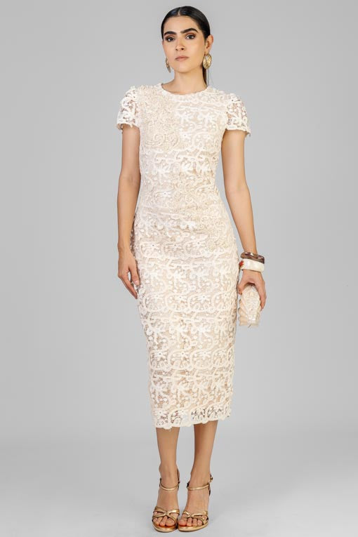 VESTIDO REALCE CHAMPAGNE