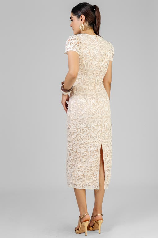 VESTIDO REALCE CHAMPAGNE