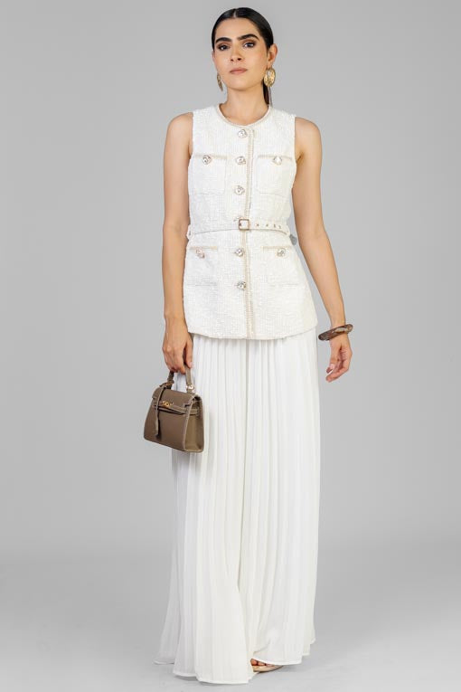 CONJUNTO CHALECO TWEED