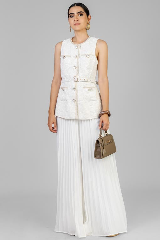 CONJUNTO CHALECO TWEED