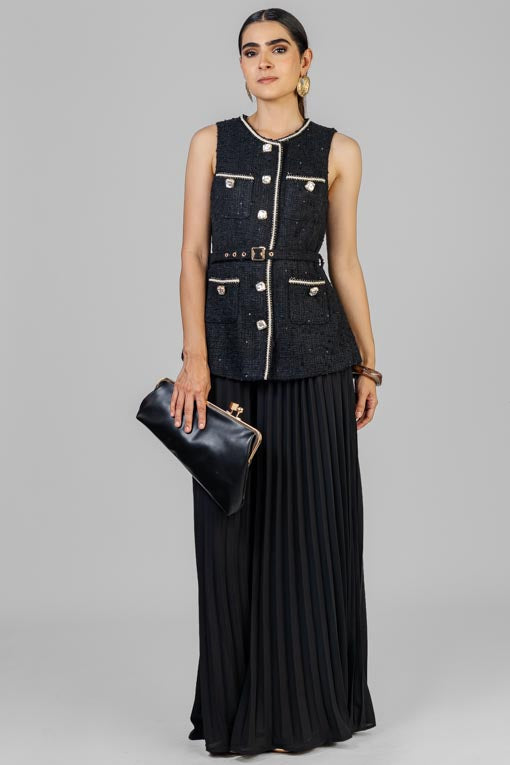 CONJUNTO CHALECO TWEED