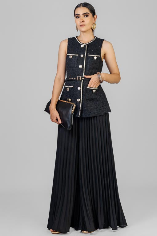 CONJUNTO CHALECO TWEED