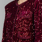 CHAQUETA LENTEJUELA BURGUNDY