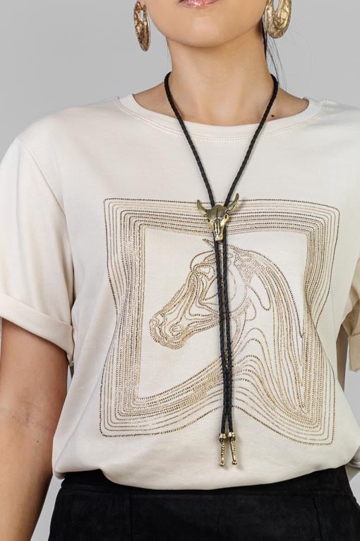 PLAYERA HORSE BRILLOS