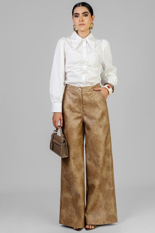 CAMISA ALGODON BOTONES PERLAS