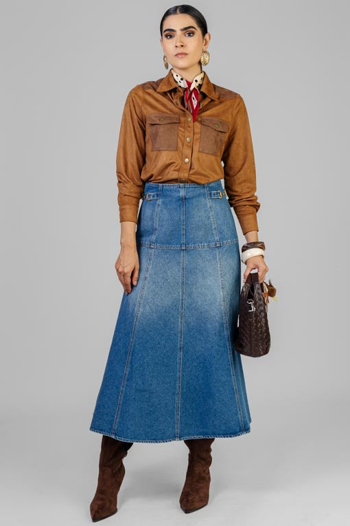 CAMISA GAMUZA BOLSAS