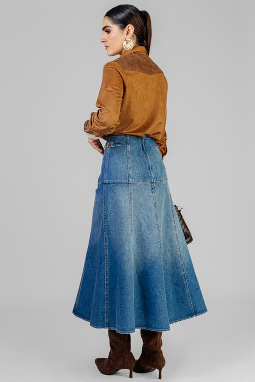 FALDA DENIM HEBILLAS