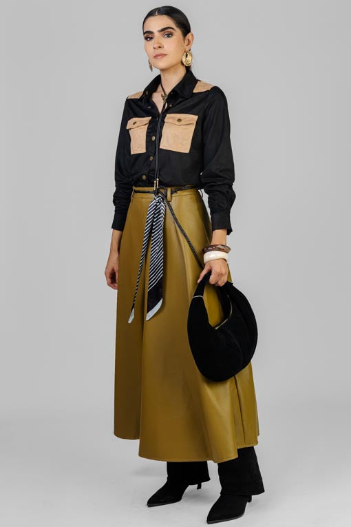 FALDA VINIPIEL PAÑOLETA