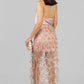 FALDA FLECOS CRISTAL