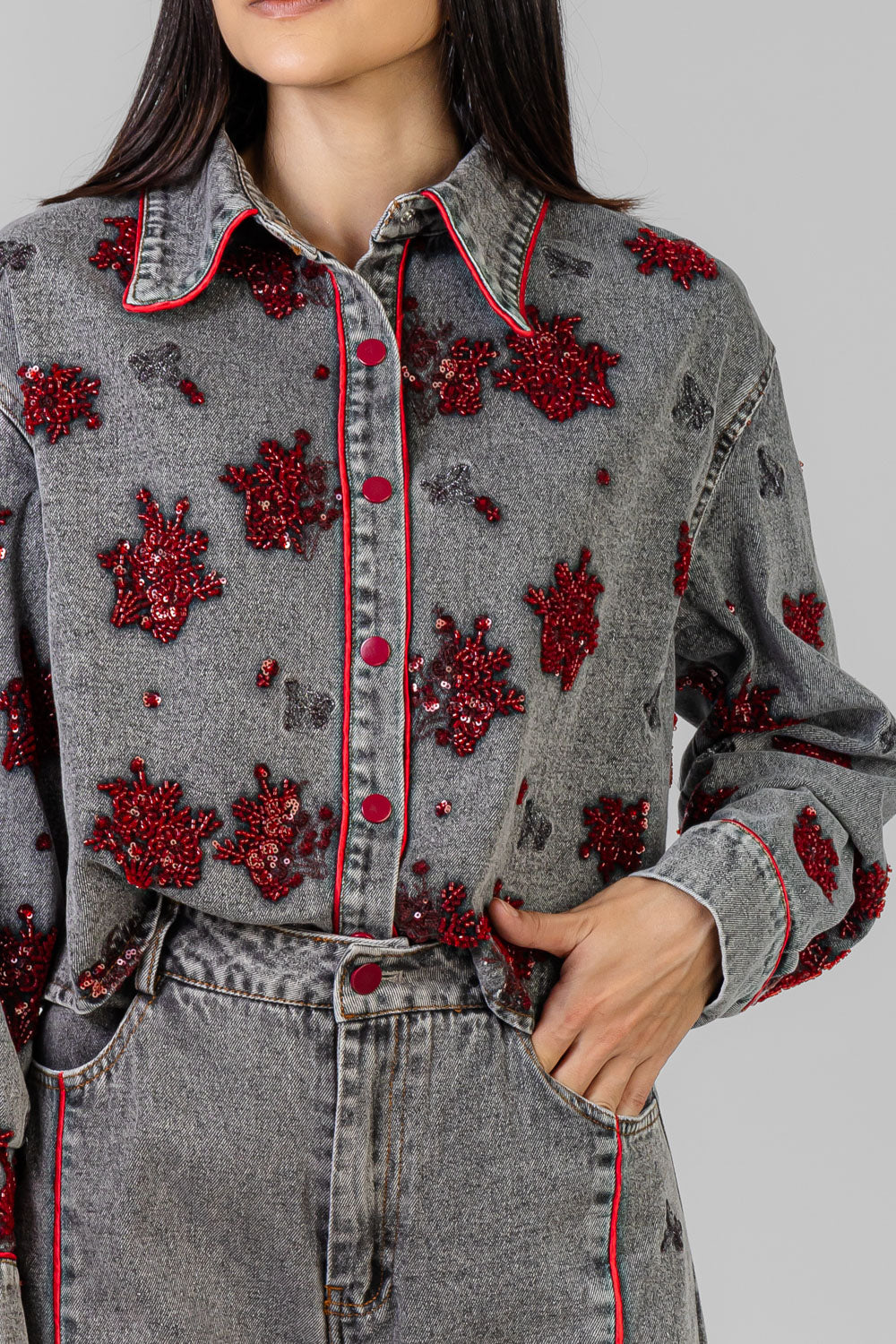CONJUNTO FLORES EN RELIEVE