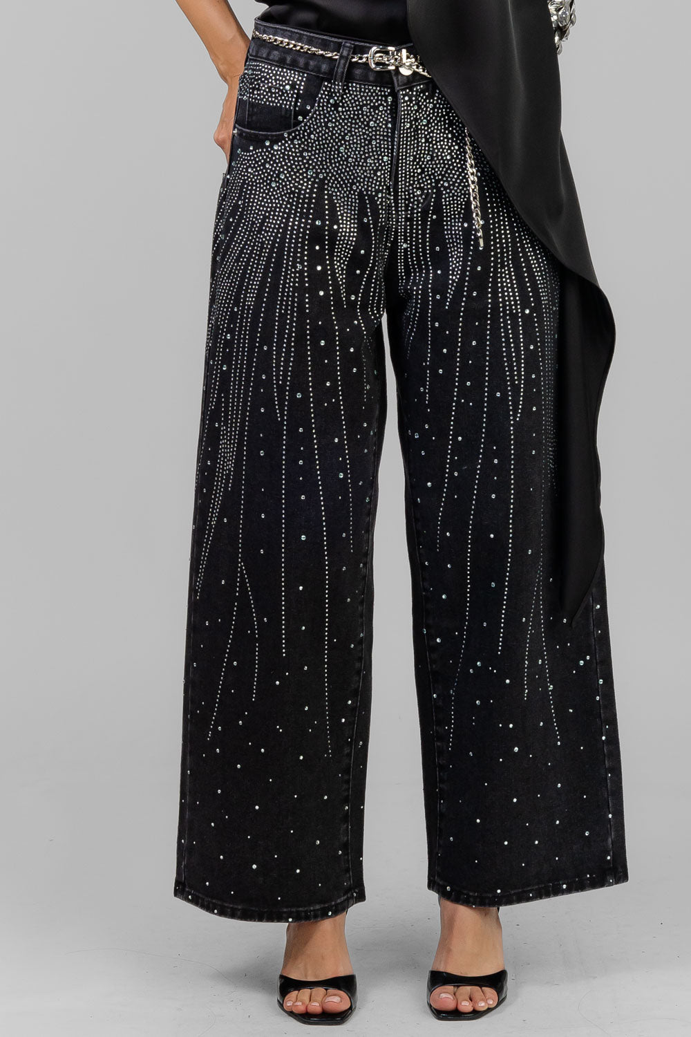PANTALON DENIM PEDRERIA