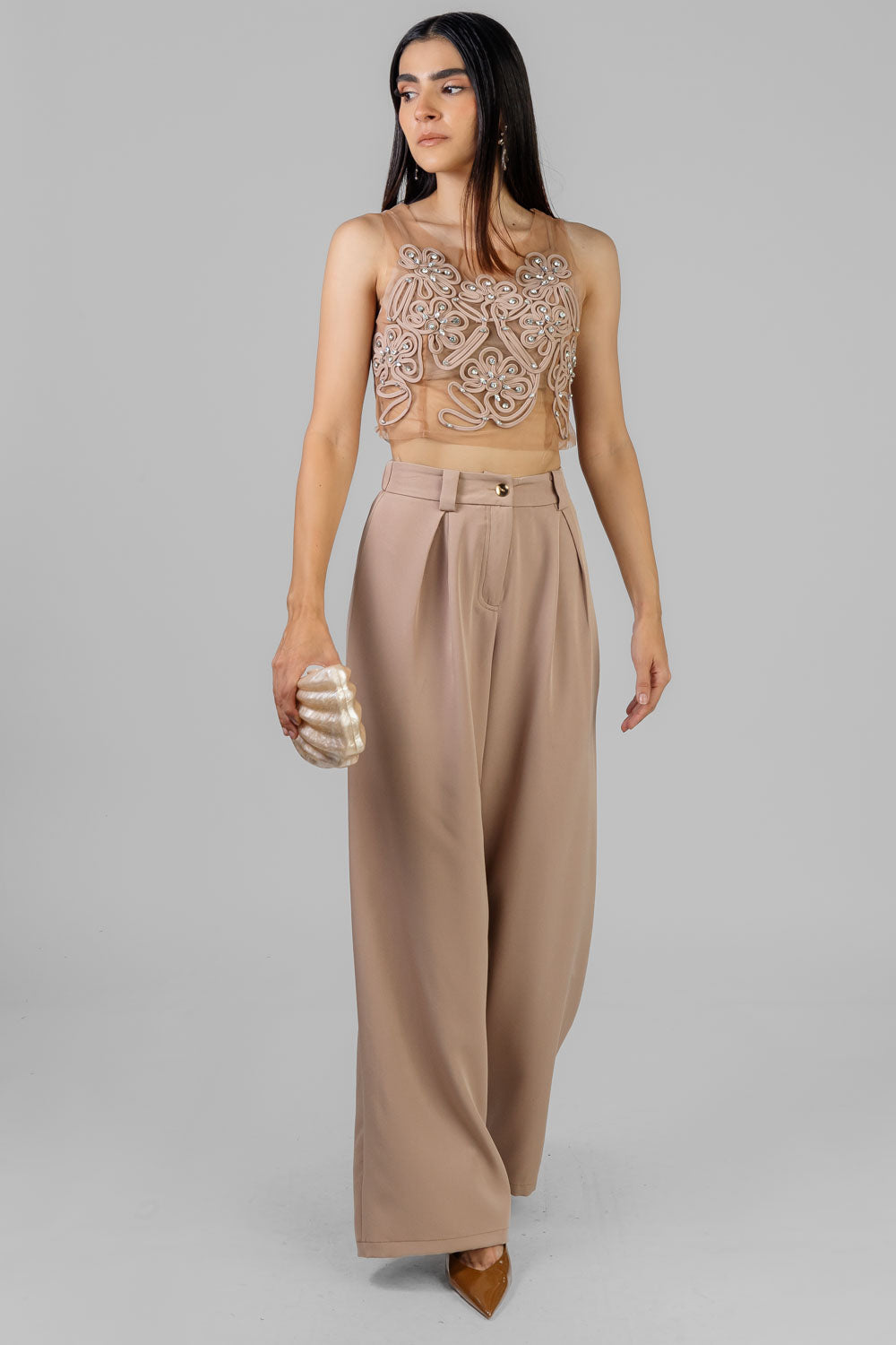 CONJUNTO TOP TUL PEDRERIA