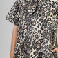 VESTIDO CUELLO PLANO ANIMAL PRINT