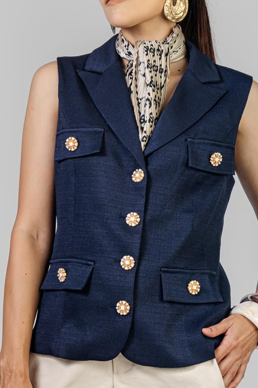 CHALECO BOTONES JOYA