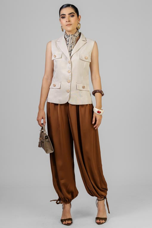 PANTALON SATINADO HAREM