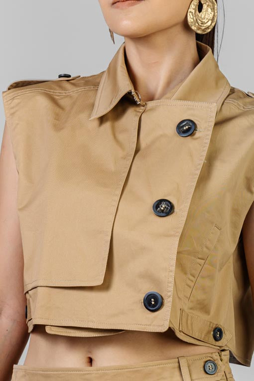 CONJUNTO SHORT Y BLUSA SAFARI