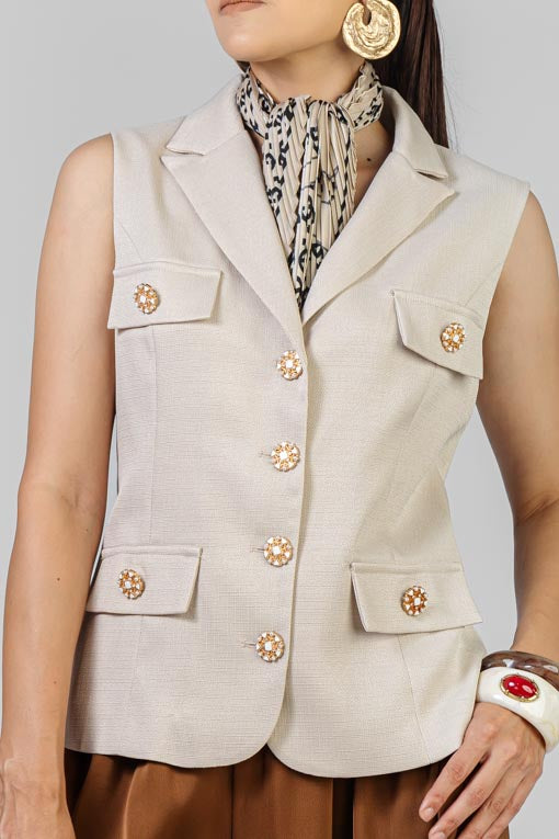 CHALECO BOTONES JOYA
