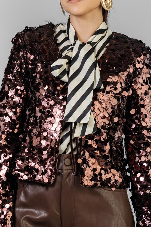 CHAQUETA LUNETAS CAFE