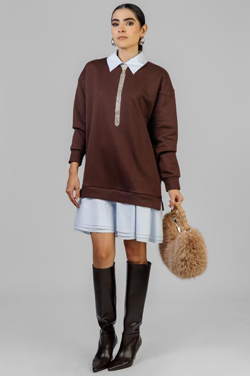 VESTIDO SUDADERA MOKA