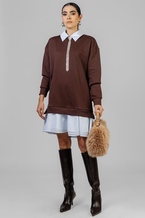 VESTIDO SUDADERA MOKA