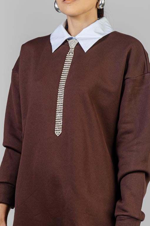 VESTIDO SUDADERA MOKA