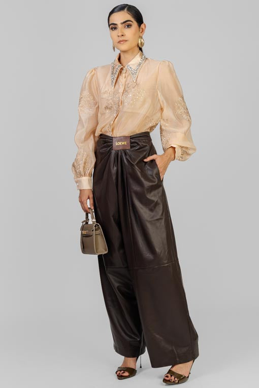 PANTALON VINIPIEL LOGO