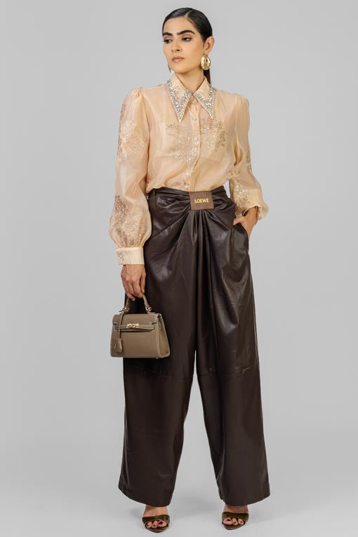 BLUSA CUELLO CRISTALES