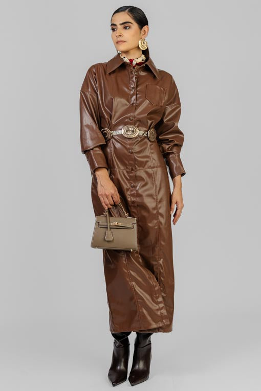 VESTIDO CAMISERO VINIPIEL