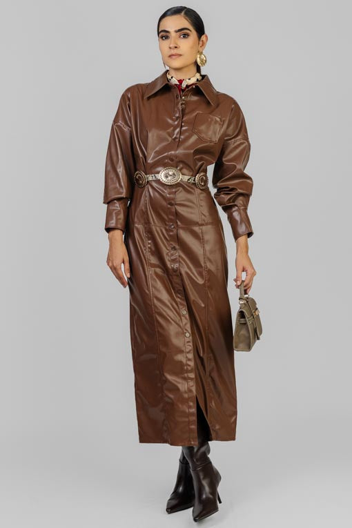 VESTIDO CAMISERO VINIPIEL