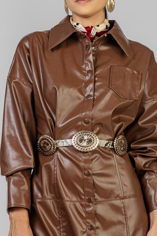 VESTIDO CAMISERO VINIPIEL