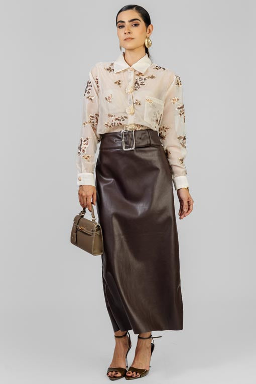 BLUSA ORGANZA LENTEJUELAS