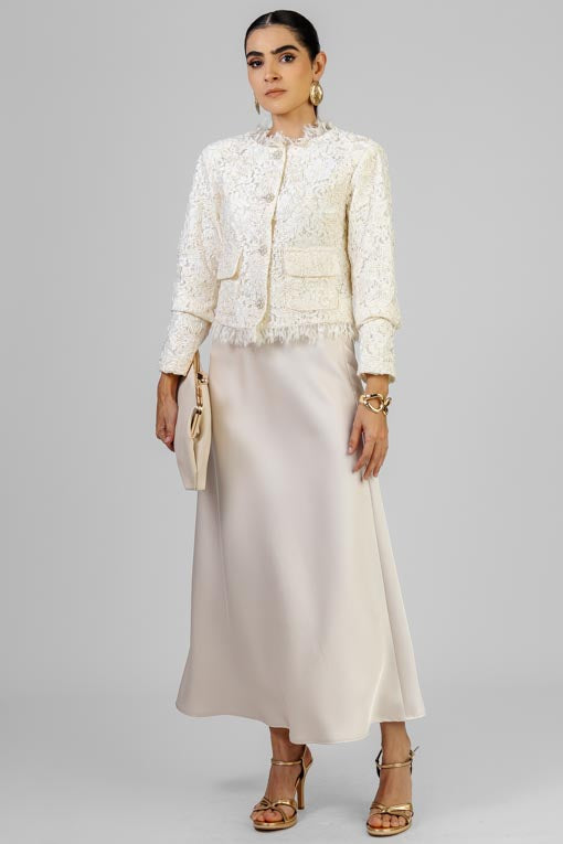 FALDA PERLA SATINADA